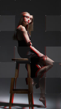Premium Overlays Digital Blocks 2 VERTICAL &ndash; Futuristic Pixel Block Effects, Digital Cube Overlays and Tech Motion Graphics for Video Editing and Content Creation