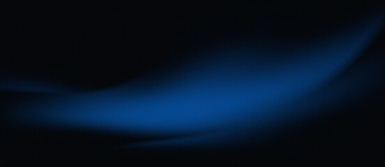 Obraz premium Abstract Dark Blue Glowing Wave Light Background with Soft Nebula Aura and Film Grain Texture