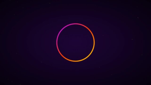 Neon Circular Progress Bar Showing VIP Status Percentage