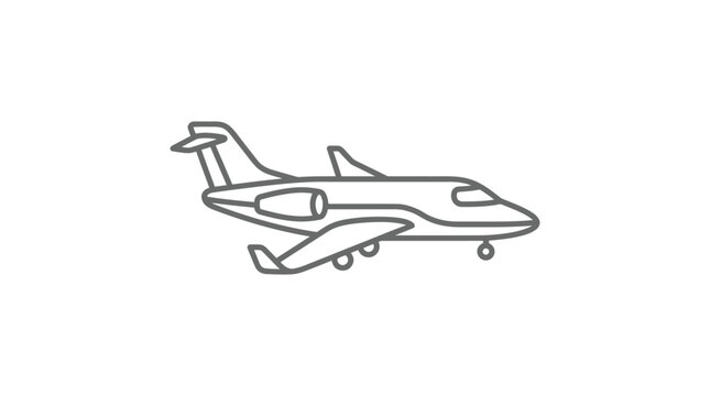 Small Private Jet Airplane Vehicle.