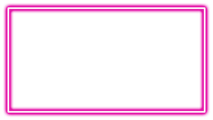 Pink Glowing Neon Rectangular Frame Graphic Element Isolated on Transparent Background © Anzalna