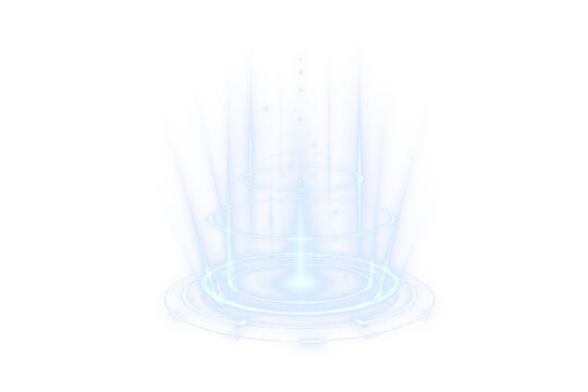 Futuristic Electric Ring PNG with Dynamic Energy Aura, Transparent Isolated Background for Technology Illustration and Artwork.