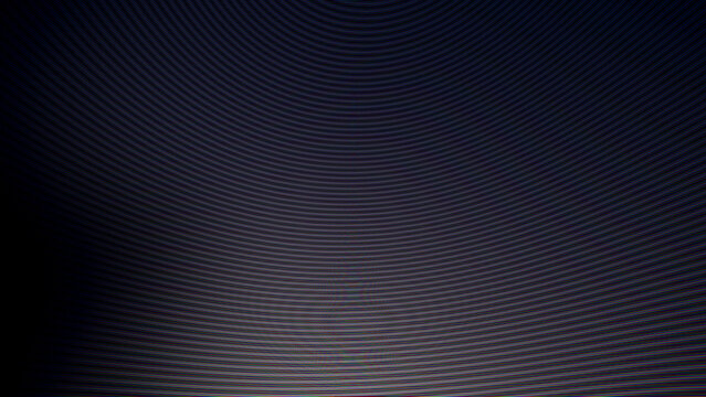 Scanline overlay, CTR texture, curved TV line pattern background with dark moire effect distortion