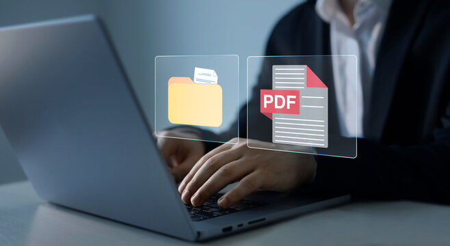 Digital PDF file displayed on screen for document organization, secure storage, online transfer, business communication, data management, electronic records, and office productivity.	
