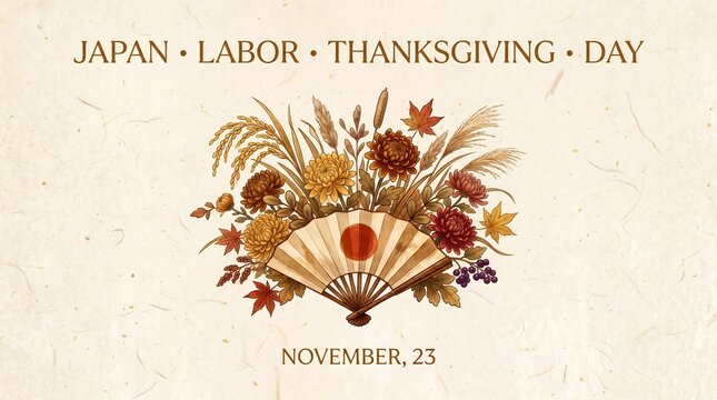 Elegant Floral Arrangement With Japanese Fan and Harvest Elements for Thanksgiving Celebration