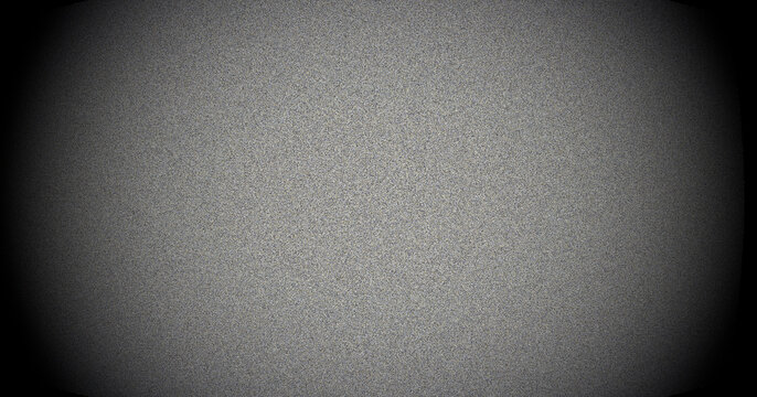 Static TV noise, CTR screen grain, curved monitor display with dark vignette, retro television static interference background