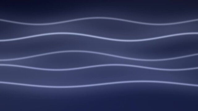 Royal Blue and Silver Flowing Gradient Waves Loop Background 4K｜ロイヤルブルーシルバーの流麗グラデーションウェーブループ動画背景 4K
