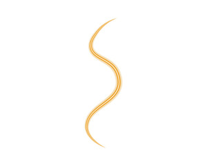Fototapeta premium Abstract Yellow Fiery Light Streaks Vector - Glowing Neon Laser Energy Effect on White Background