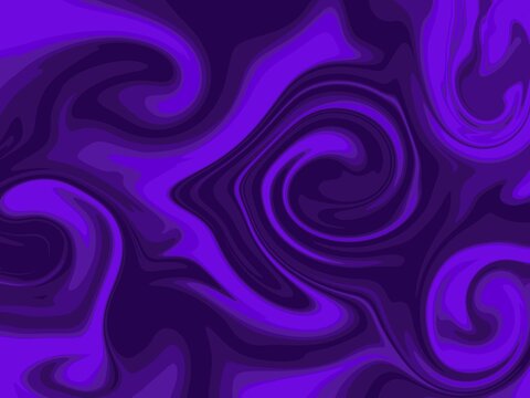 Abstract dark purple and violet liquid swirl marble background pattern
