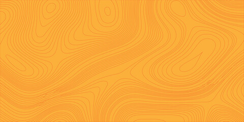 An abstract wavy pattern in warm orange hues creates a visually engaging and modern background. Abstract vector geographic terrain relief pattern background. © Creative Arts