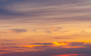 Fototapeta premium sunset in the sky
