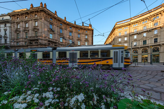 Milano, tram in centro