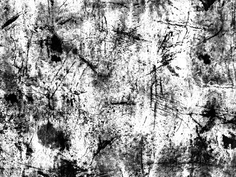 Large gritty grunge texture with a transparent background
