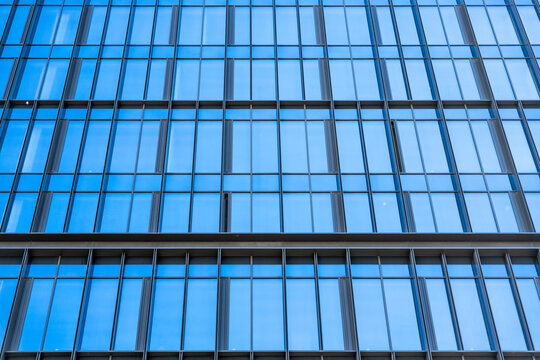 Glass Facade Office Building Windows Modern Architecture Corporate Business Texture