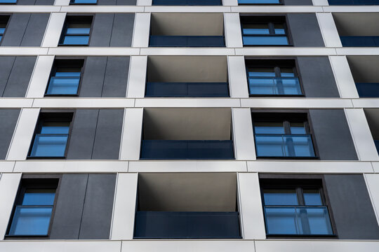 Apartment Building Balconies Residential Facade Modern Urban Housing Architecture