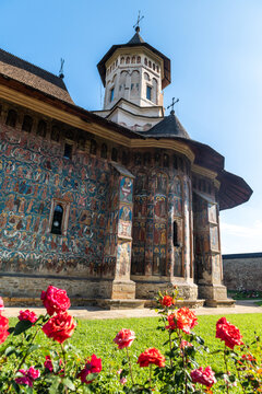 Religious Landmark of Moldovita Monastery in Romania