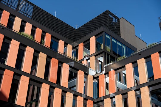 Modern Office Building Glass Facade Contemporary Architecture Corporate Business Exterior