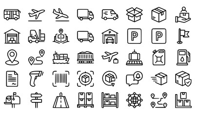 Fototapeta premium icons, interface, ui, app, website, web, development, design, dashboard, settings, search, cloud, database, code, browser, analytics, security, responsive, upload, download, icon, outline, linear, vec