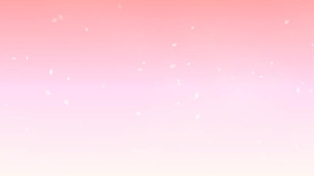 Abstract soft pastel pink gradient background with floating diamond star particles. This romantic seamless motion graphic loop is perfect for dreamy wedding and beauty backdrops.