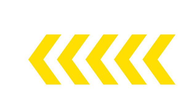 Directional chevron arrows pointing left on transparent background.