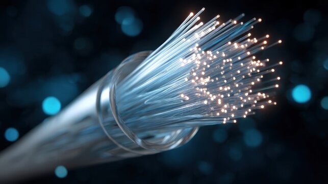 Fiber optic cable data transmission