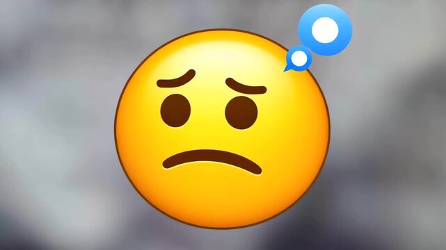 Emoji switching wide view through classic emotions, winking face and gray background for mood sequence, reaction testing, chat tone, user sentiment, social feedback, and app interface media use