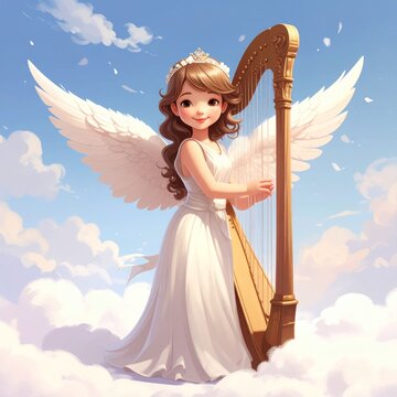 Angel harp music
