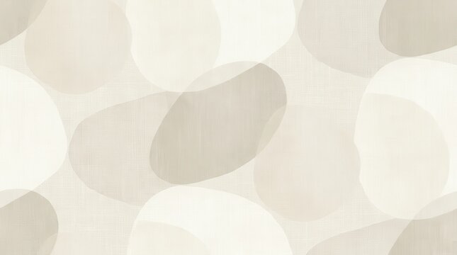 Neutral aesthetic wallpaper with abstract rounded forms on a seamless modern background