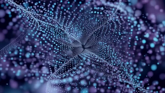 close-up time-lapse of microscopic organism movement in dark water