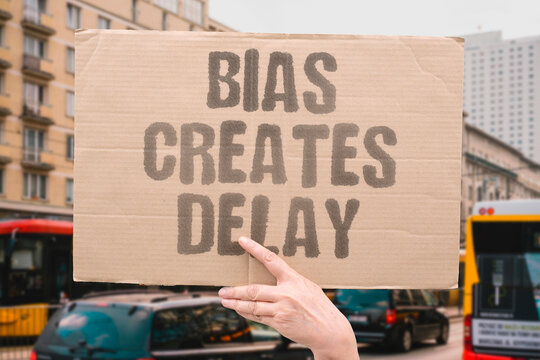 "Bias creates delay" Unfair algorithms slow down certain groups. BIAS. DELAY. GROUP. ALGORITHM. FAIRNESS.