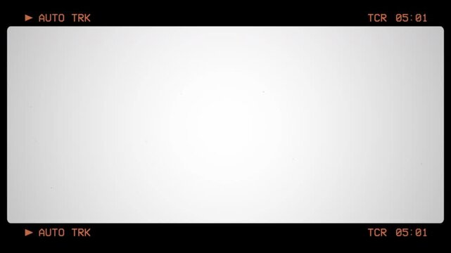 Film matte overlay featuring vintage vhs tracking and grain texture