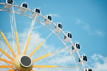 ferris wheel in amusement park © Farellbobo