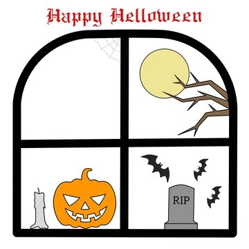 Set Helloween cartoon icon flat design,flat design Helloween cartoon ican image, Helloween cartoon icon flat vector,cartoon Helloween icon flat design collection 
