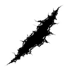 Obraz premium Grunge Scratch Slash Effect Black and White Distressed Design Element