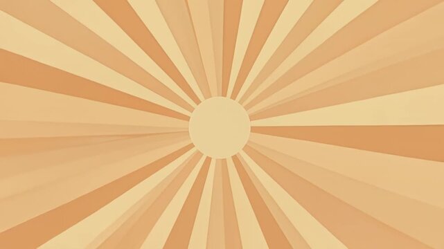 Sunburst background vector illustration with radial light rays in warm beige tones for vintage retro poster design