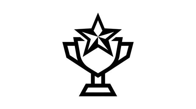 Trophy featuring a prominent star serves as a powerful symbol of achievement, victory, and excellence in competitive environments.