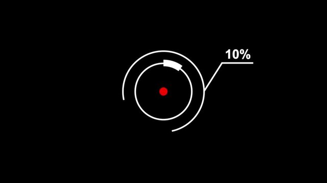 loading icon animation 5% circle.5% percent circle round do nut chart info graphic .Info graphic Element with Alpha Channel 4k video royalty free graphic animation