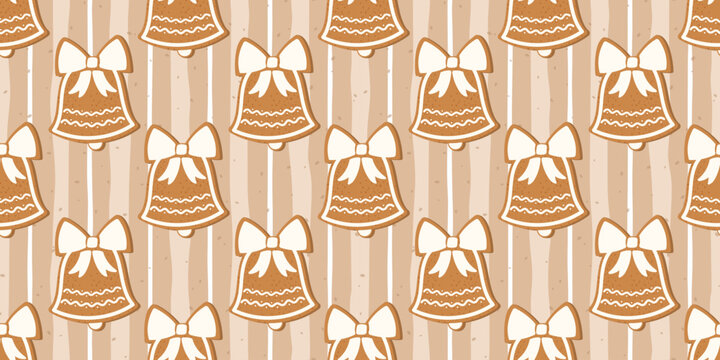 Line hohoho gingham snowman new year christmas background pink. Snowflake checkered texture for festive and playful holiday. Design seamless pattern with bow stripe icing snack.