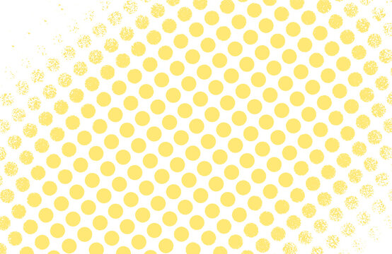 Yellow Dot Pattern Fades to Black with Textured Grunge Effect