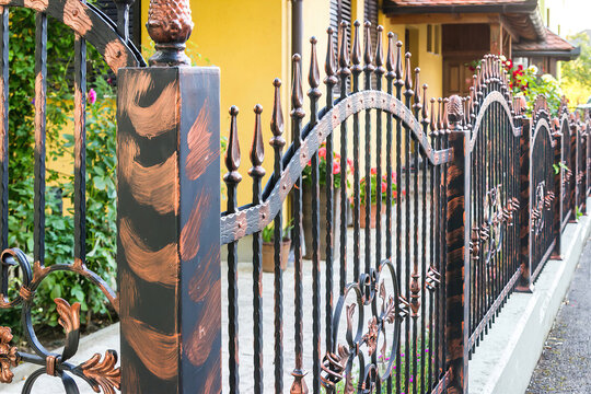 Wrought Iron Fence. Metal fence
