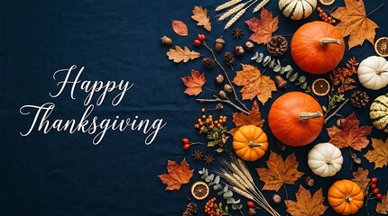 Fototapeta premium autumn background with pumpkin