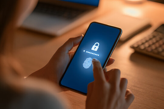 Secure mobile authentication with fingerprint login on smartphone