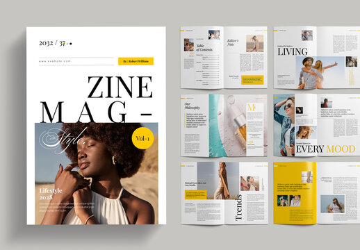 Lifestyle Magazine Layout Template