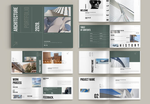 Architecture Portfolio Landscape Brochure