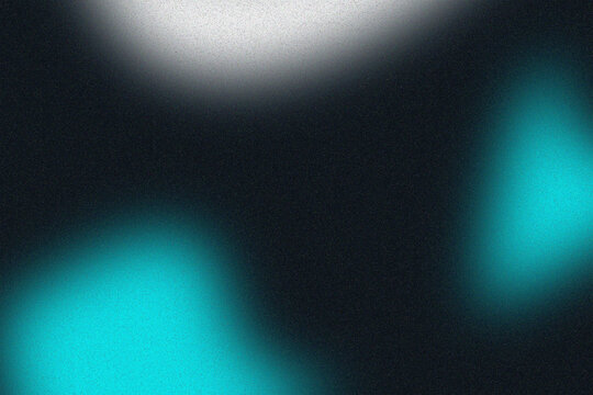 Abstract Blue Light Beam Gradient Background with Soft Glow and Grain Texture Glowing blue light blur shape on dark grain texture background with noisy effect