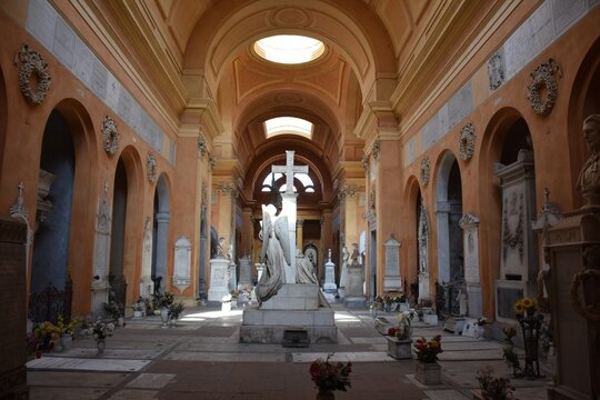 Monumental cemetery of the Certosa di Bologna - Italy