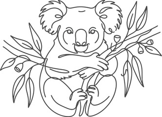 Obraz premium hand drawn vector illustration of a panda