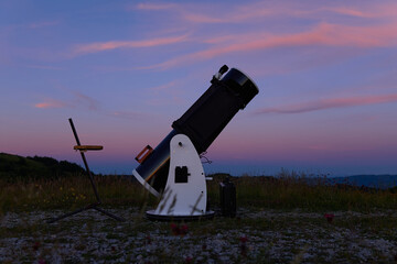 Astronomy telescope for observing Lunar eclipse, stars, planets and other celestial Milky Way objects.