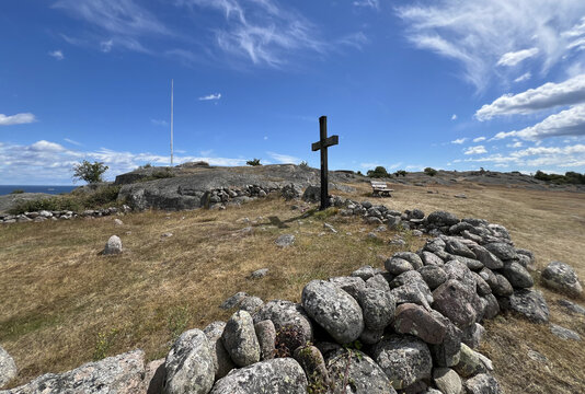 The english cemetery, from 1810, on Hano island in Blekinge, southern Sweden.