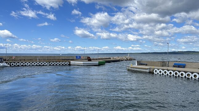 The inlet to the port on Hano island in Blekinge, southern Sweden.